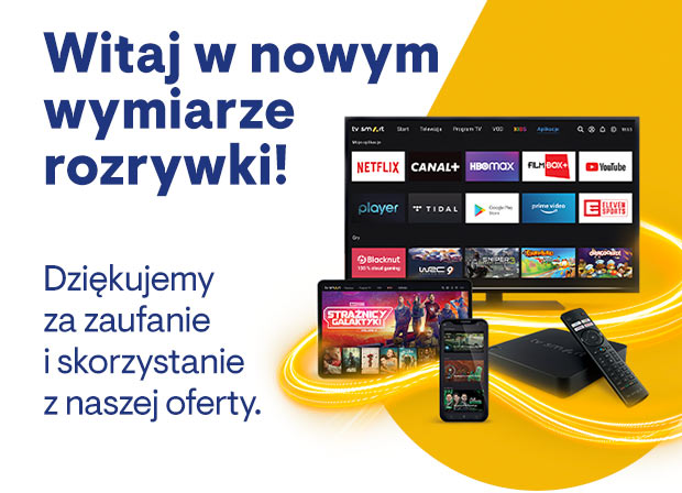 Witaj w świecie ultraszybkiego Internetu! - Dziękujemy za zaufanie i skorzystanie z naszej oferty. 